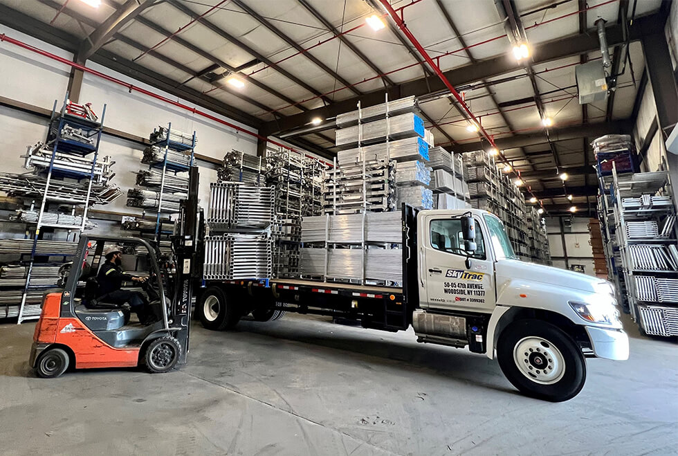 Sky Stage Ultra Standard Work Cage w/ Movable Walk-Thru Stirrup